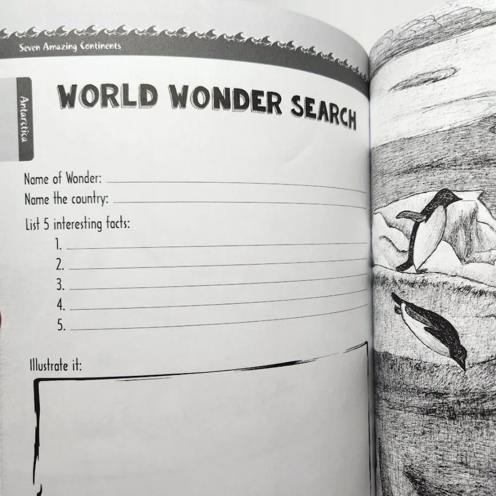 Book Seven Amazing Continents Travel Dreams Geography & Social Studies Workbook